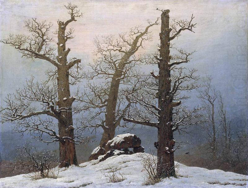 Caspar David Friedrich Dolmen in snow china oil painting image